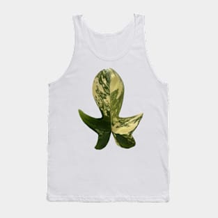 Colorful Variegated Philodendron Pedatum Design Tank Top